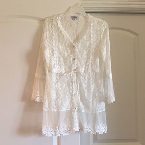 White Lace Tunic